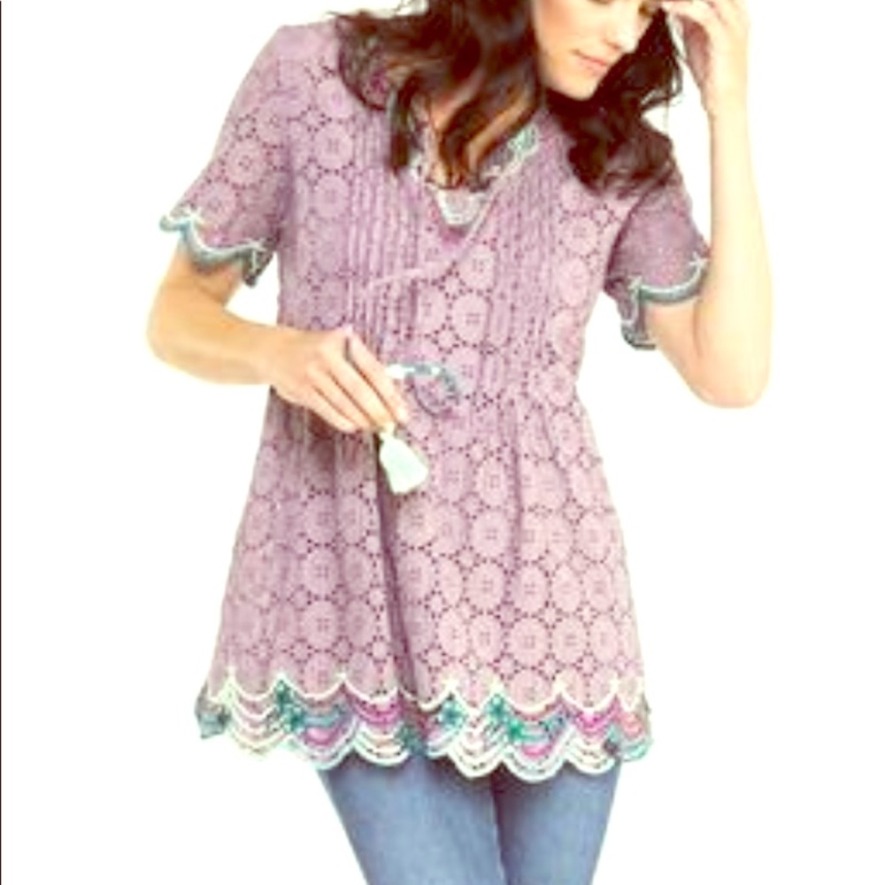 Double D Ranchwear Auspicious Lavender Tunic
